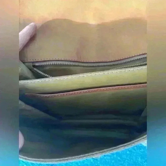 CELINE Macadam Blason Shoulder Cross Body Bag PVC Leather Beige - Picture 5 of 16